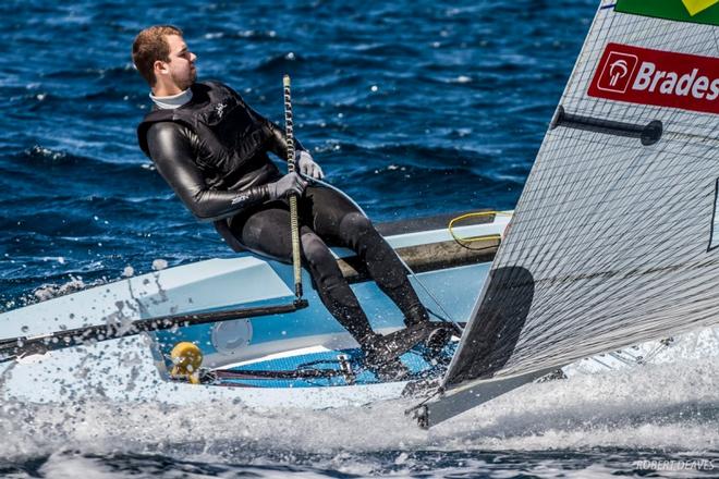 Jorge Zarif – former World Champion and winner of the first stage of the World Cup Series in Miami, this young Brazilian is getting better and better. - Sailing World Cup Hyères ©  Robert Deaves